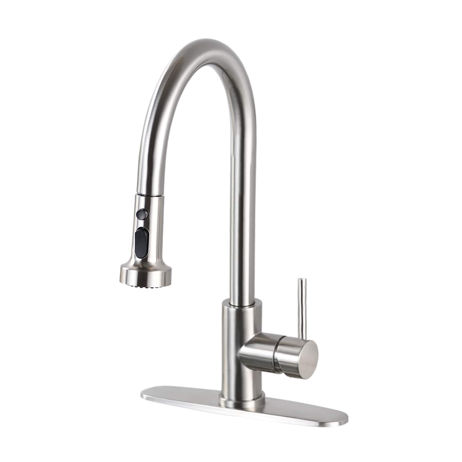 Stainless Steel Pull Down Kitchen Faucet with Sprayer