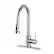 Front. APRILSOUL - Stainless Steel Pull Down Kitchen Faucet with Sprayer Brushed Nickel - Brushed Nickel.