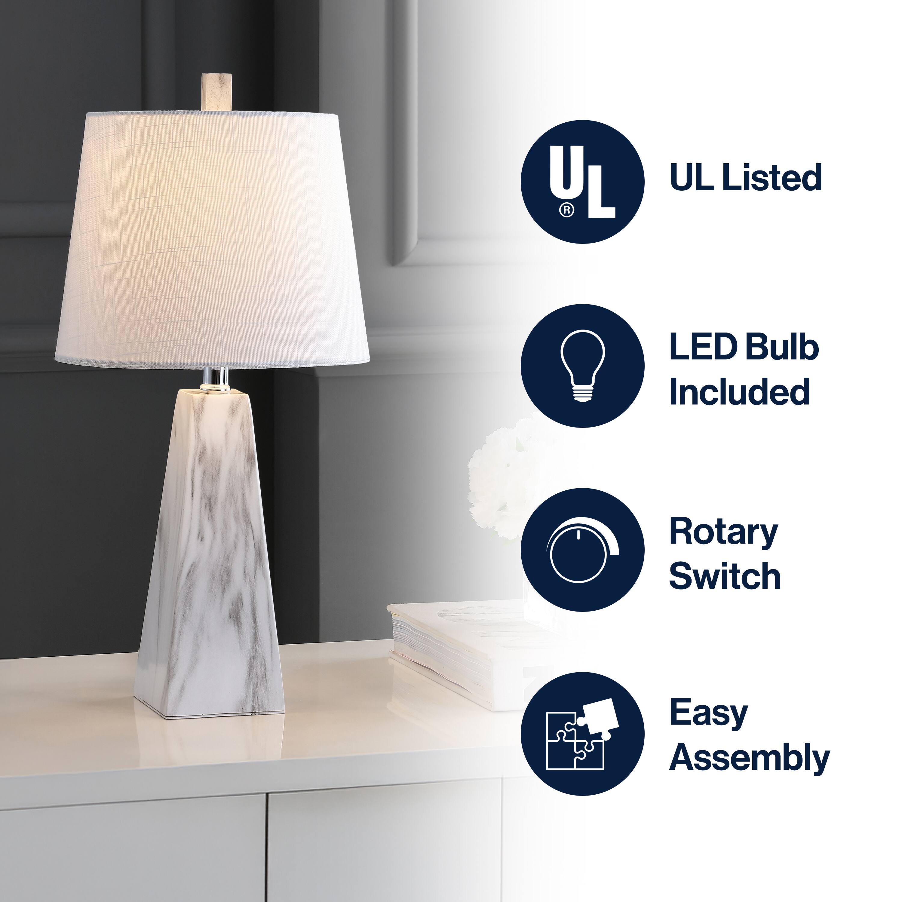 UL Listed  
LED Bulb Included  
Rotary Switch  
Easy Assembly