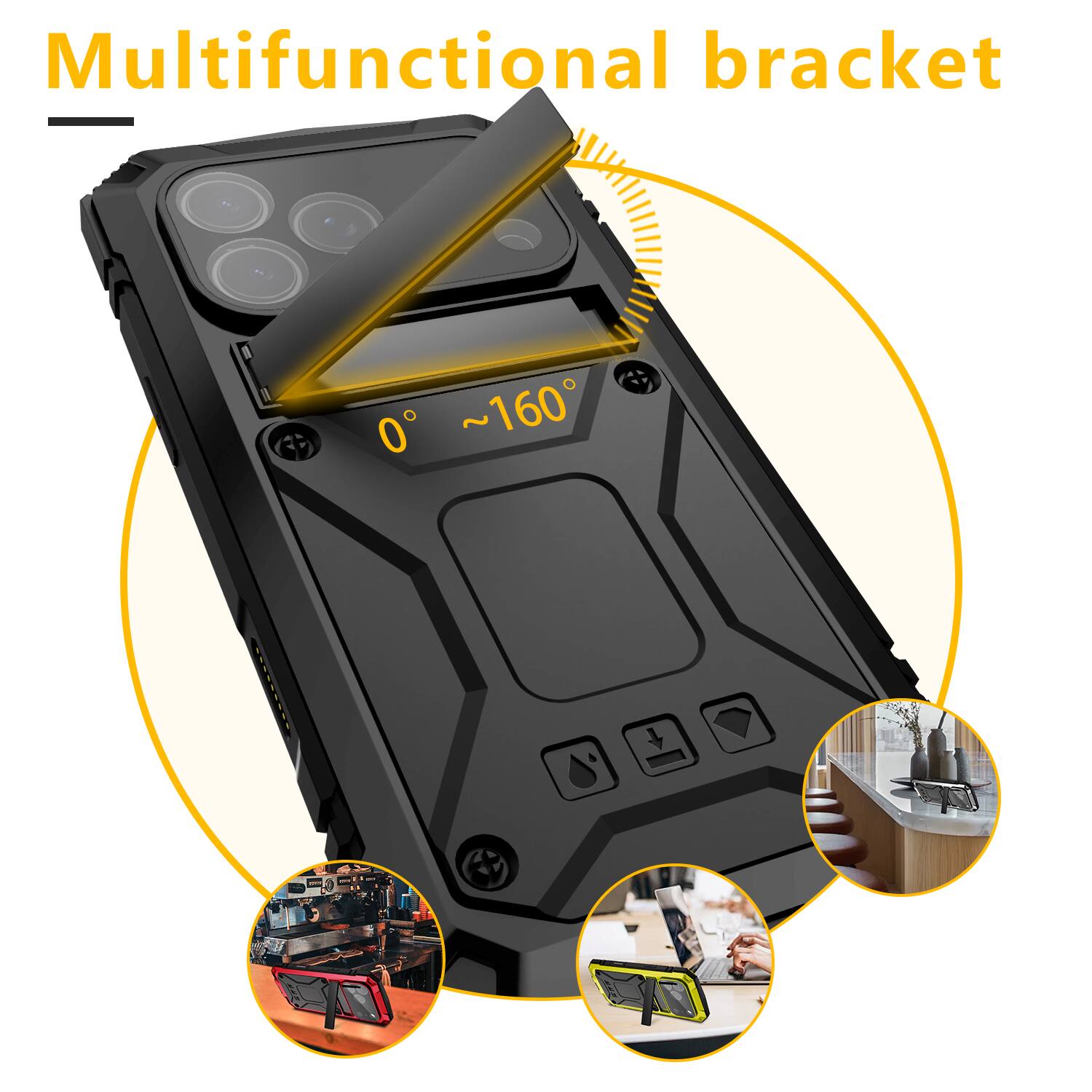 Multifunctional bracket 0° ~160°