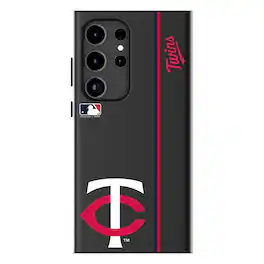 Keyscaper - MLB - Minnesota Twins - Galaxy Magnetic Bump Case - S24 Plus - Black