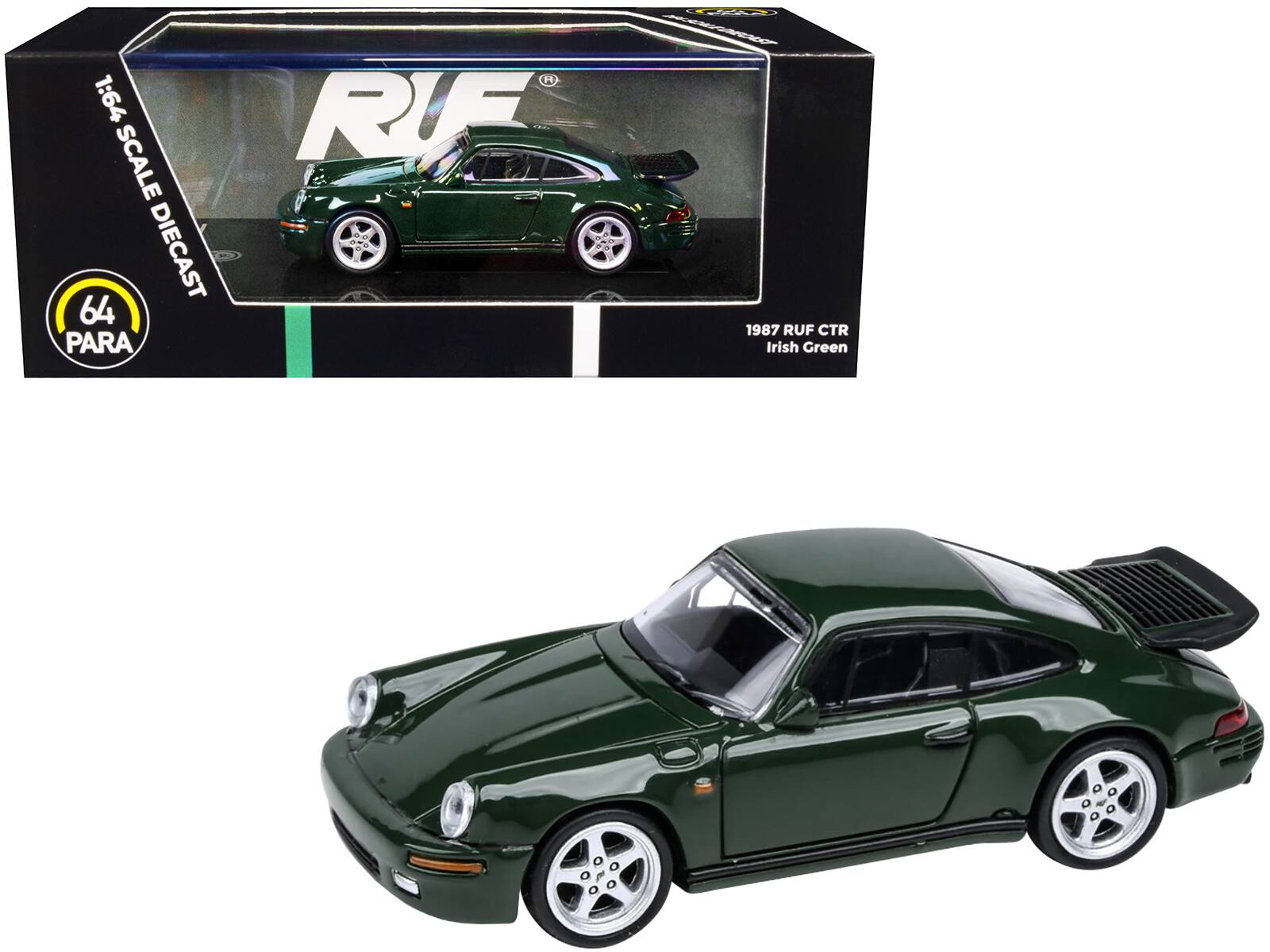 H 1:64 RUF SCALE DIECAST 64 PARA 1987 RUF CTR Irish Green
