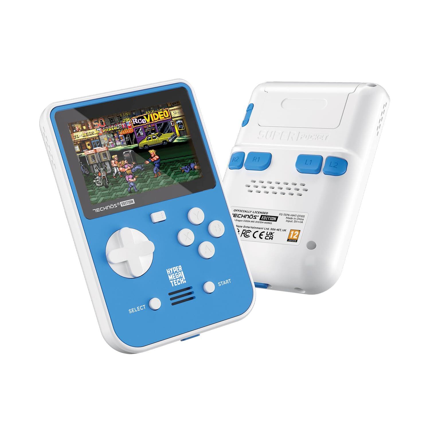 HyperMegaTech Technos Super Pocket, 15 Technos Arcade & Console