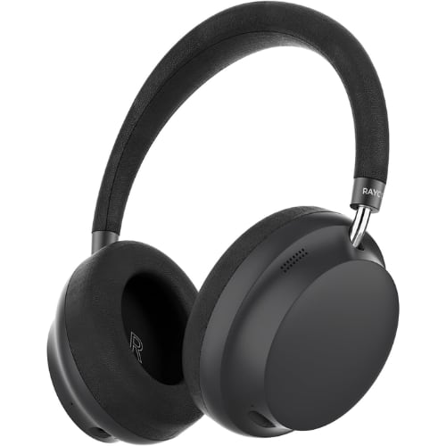 Raycon - Essential Wireless Bluetooth Over-Ear Headphones with ANC, 5 Microphones, IPX4, 50-Hour Battery (Black)