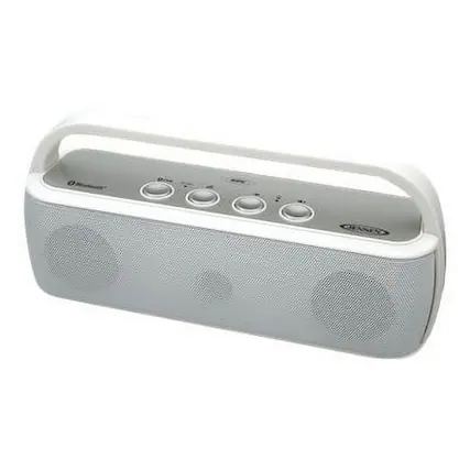 Front. Jensen - JENSEN SMPS627 Bluetooth Portable Wireless Stereo Speaker - Black.