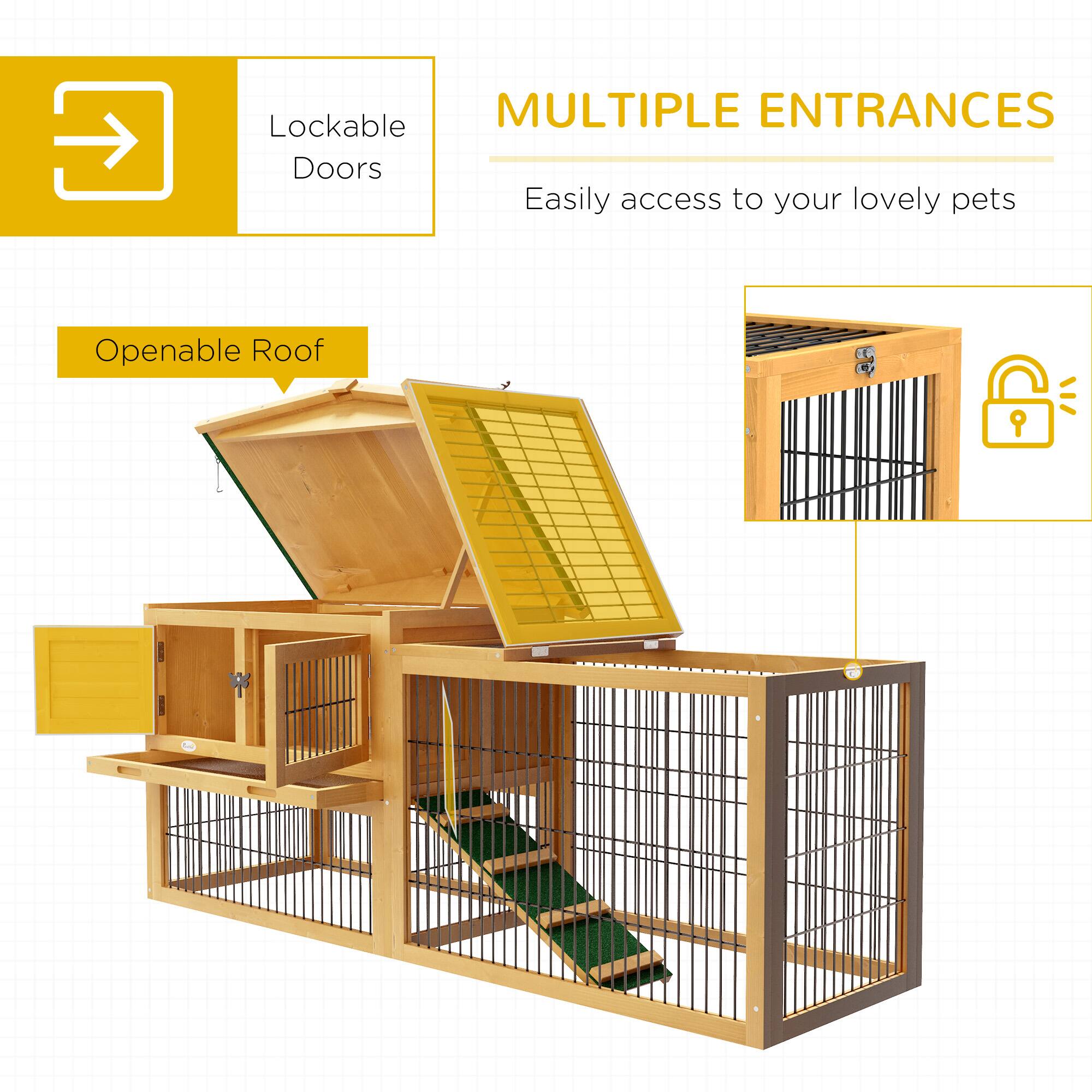 - Lockable Doors
- Multiple Entrances
  - Easily access to your lovely pets
- Openable Roof