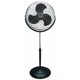 Optimus - 18 in. Industrial Grade High Velocity Stand Fan - Black