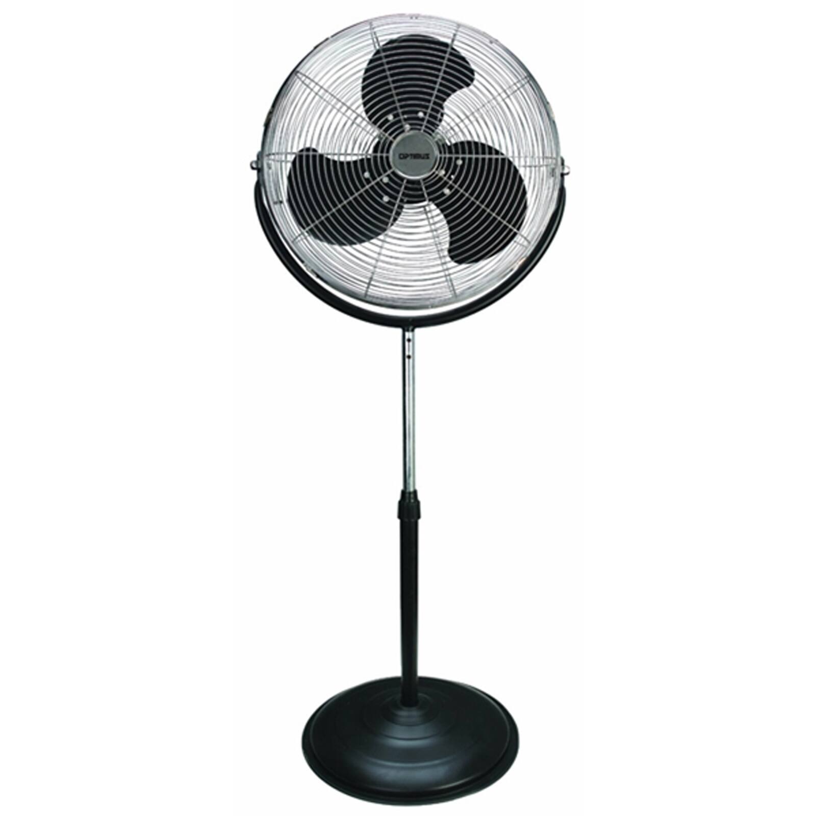 Front. Optimus - Optimus 18 in. Industrial Grade High Velocity Stand Fan in Black - Black.