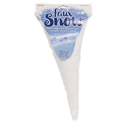 Faux Snow
Faux snow shaped bag for filling ornaments, stow globes and winter displays!
289 cu in (473 mL)
