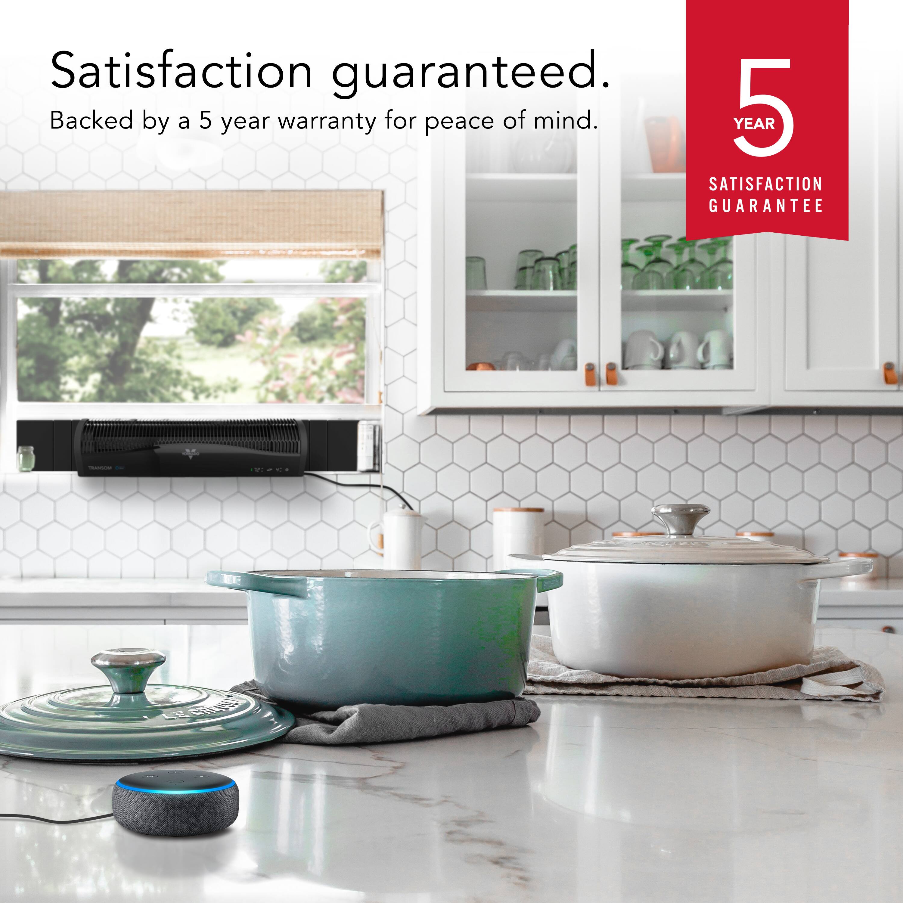 Satisfaction guaranteed. Backed by a 5 year warranty for peace of mind. YEAR 5 SATISFACTION GUARANTEE.