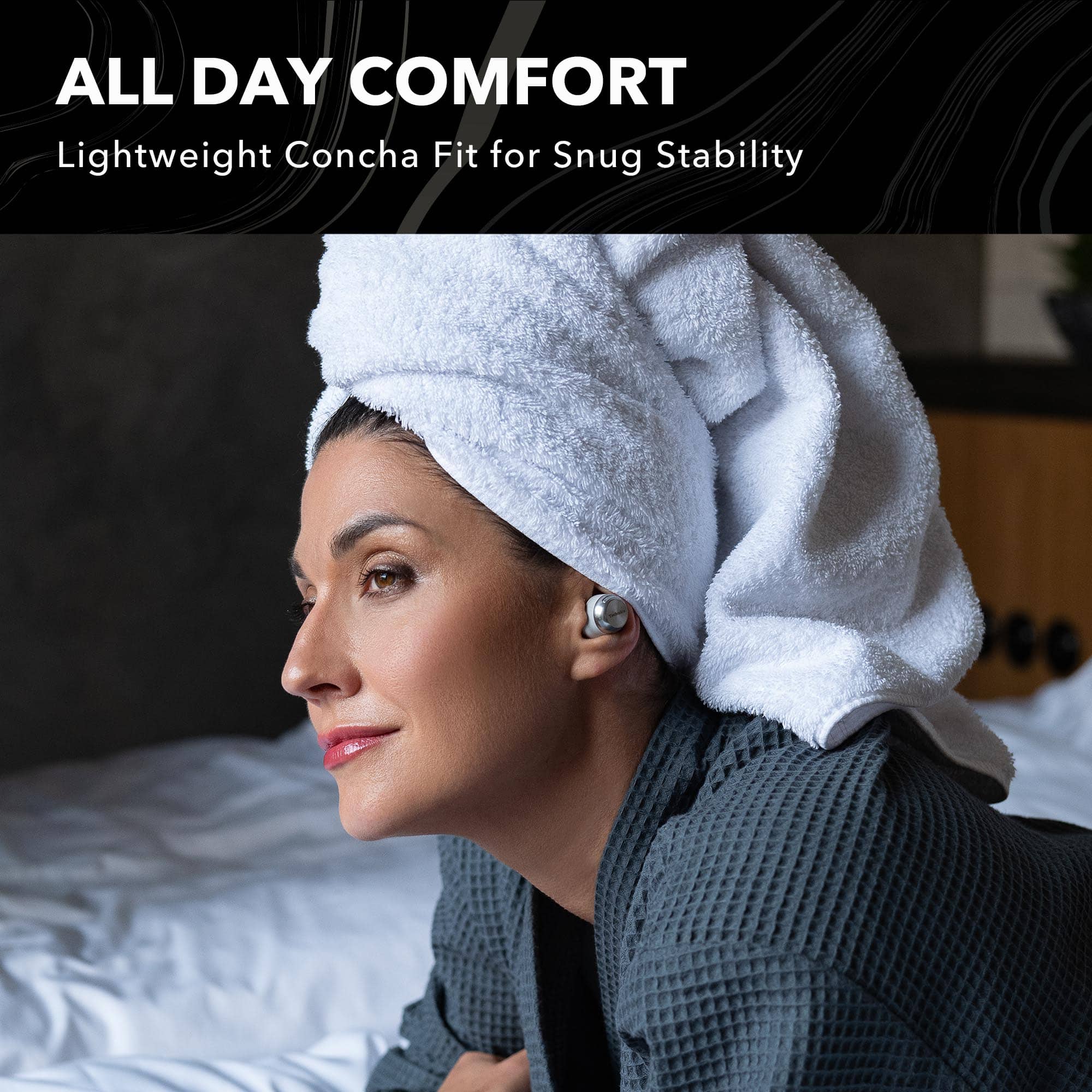 All Day Comfort: Lightweight Concha Fit for Snug Stability