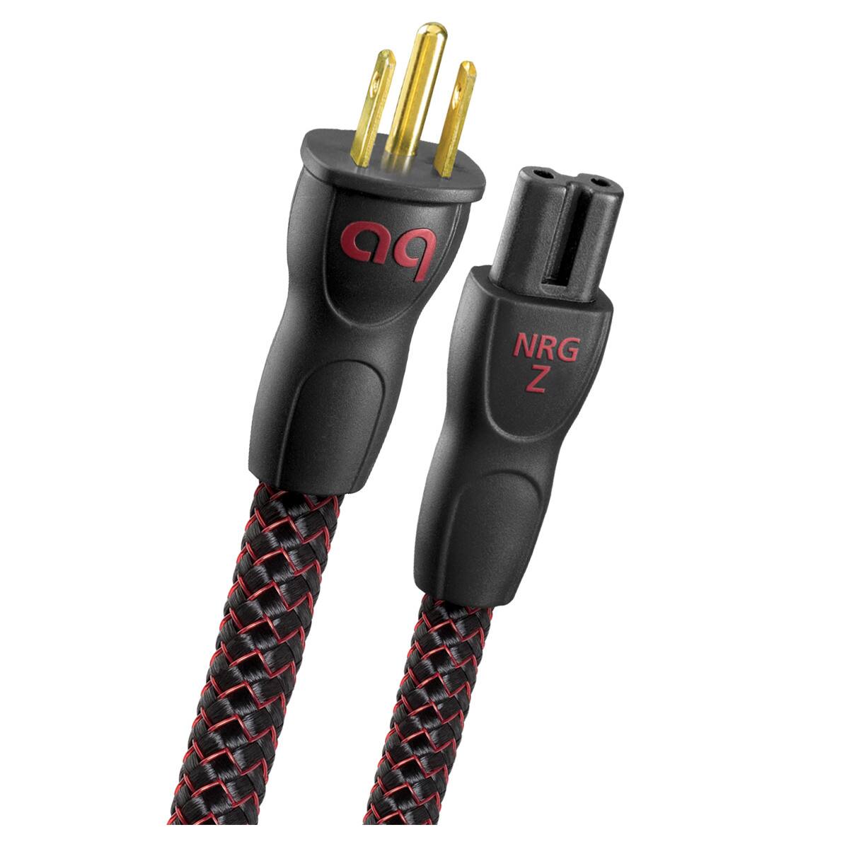 Front. AudioQuest - AudioQuest NRG-Z2 Low-Distortion 2-Pole AC Power Cable - 14.76' (4.5m) - Black.