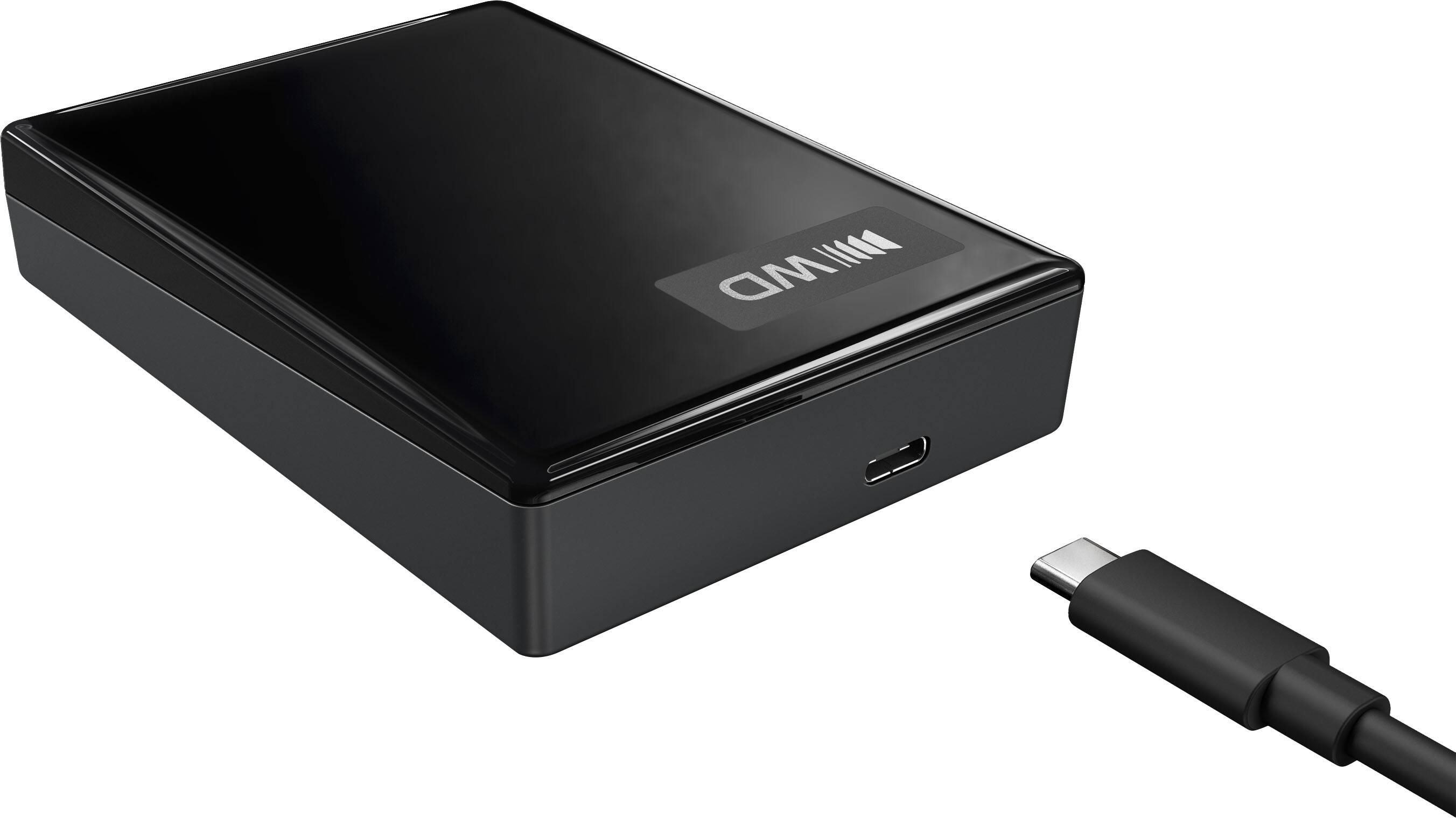 Alt View 2. WD - 5TB WD My Passport Portable Hard Drive - Black.