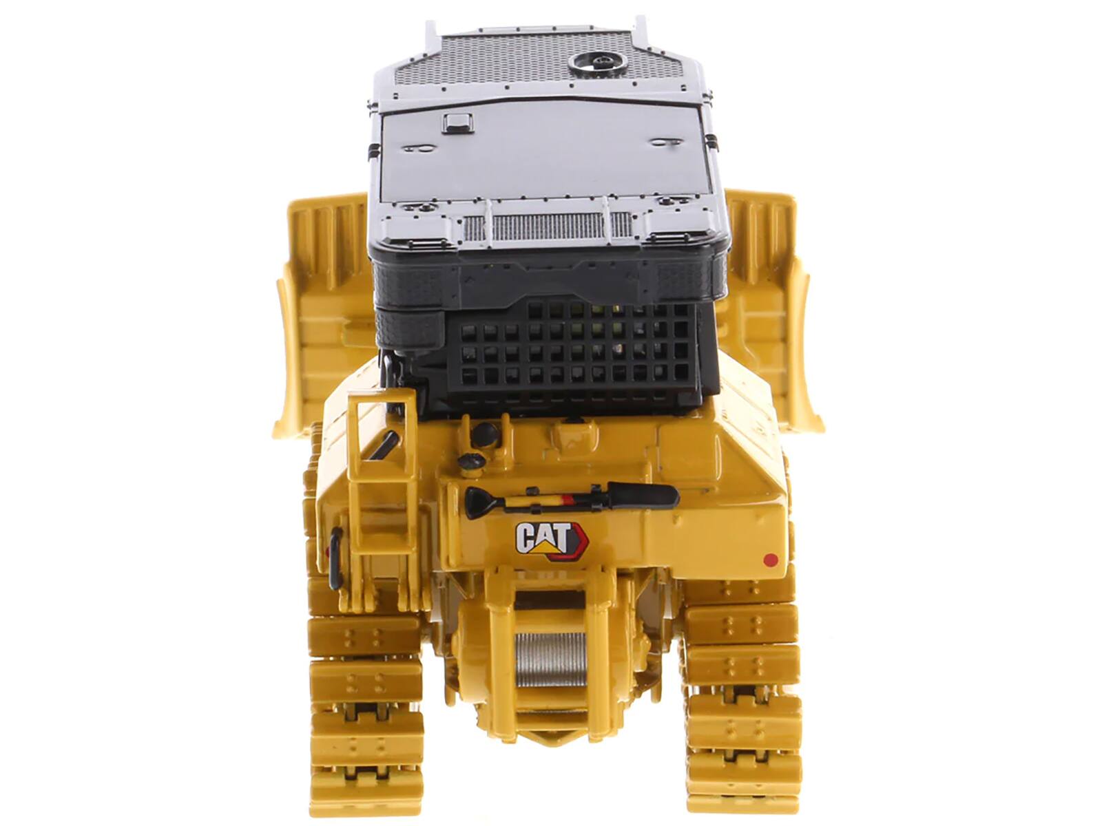 Alt View 5. Diecast Masters - CAT Caterpillar D5 XR Fire Suppression Track Type Dozer Yellow "High Line" Series 1/50 Diecast Model by Diecast Masters.