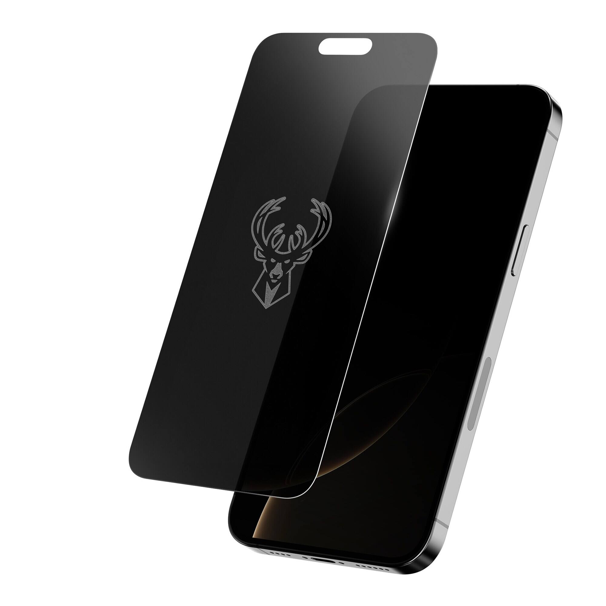 Front. Screen Skinz - Milwaukee Bucks iPhone Privacy Screen Protector - 17 Pro Max - Multicolor.