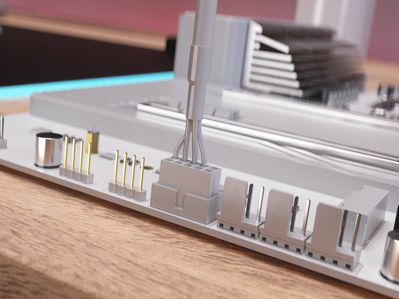 Alt View 21. CORSAIR - NAUTILUS 240 LCD - White.