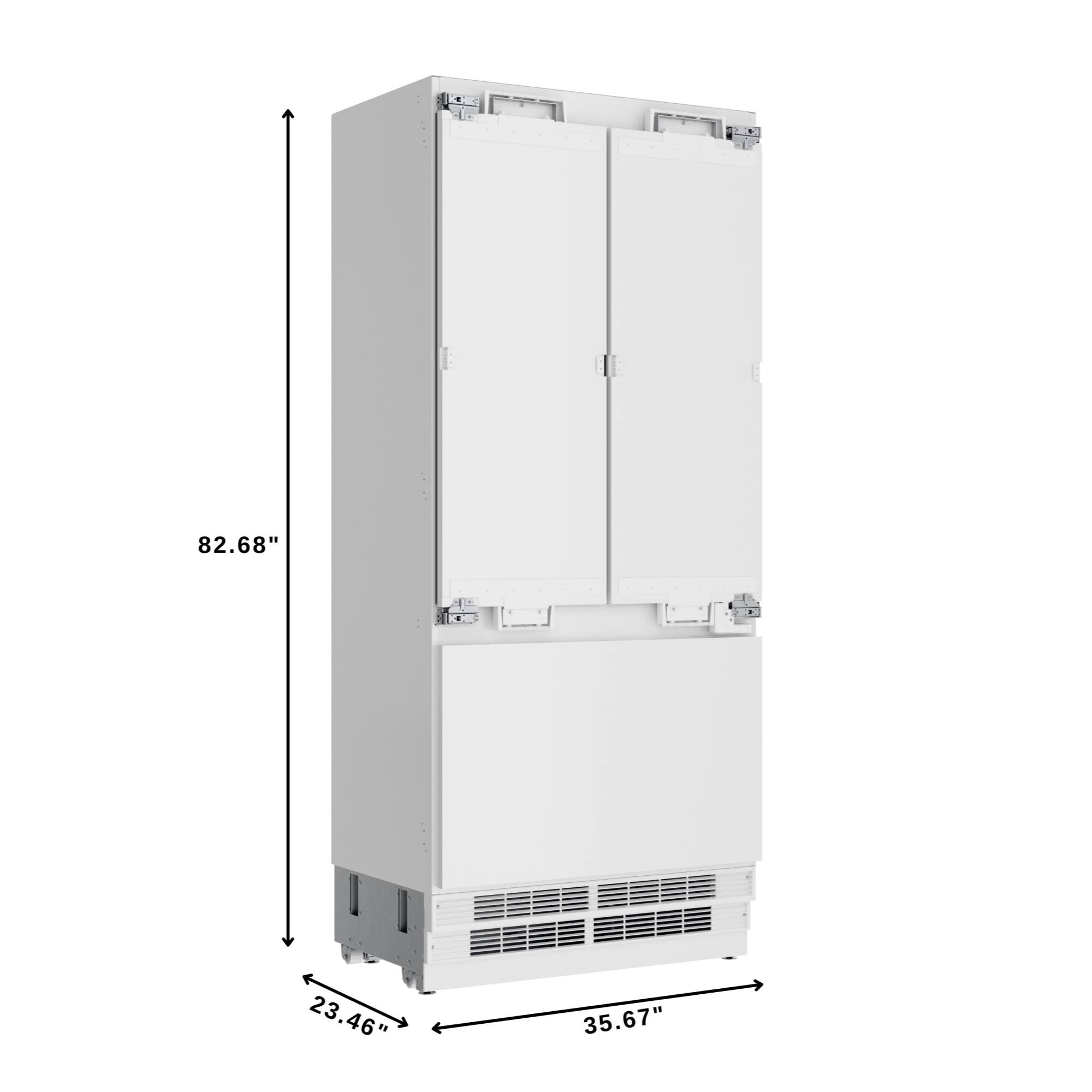 Koolmore 36 In. Panel Ready French Door Refrigerator With Ice