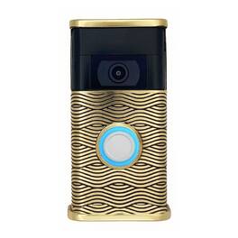 Michael Healy - Waves Video Doorbell Cover (Ring 2nd Gen) - Brass