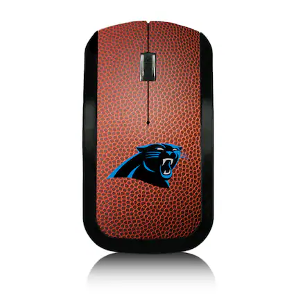 Front. Keyscaper - Carolina Panthers Football Design Wireless Mouse - Multicolor.