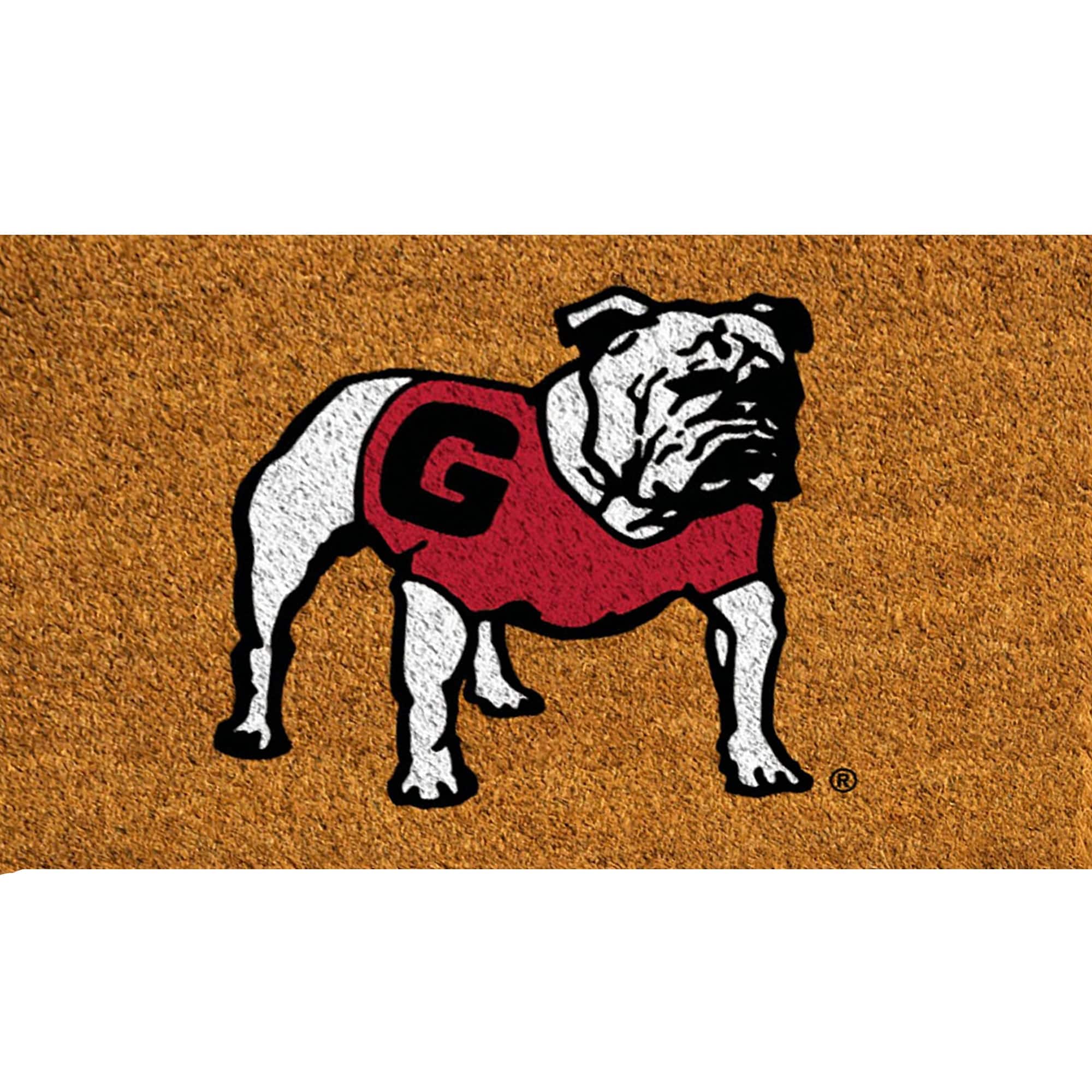 Evergreen Enterprises - Georgia Bulldogs 28" x 16" Team Logo Outdoor Coir Mat - Multicolor