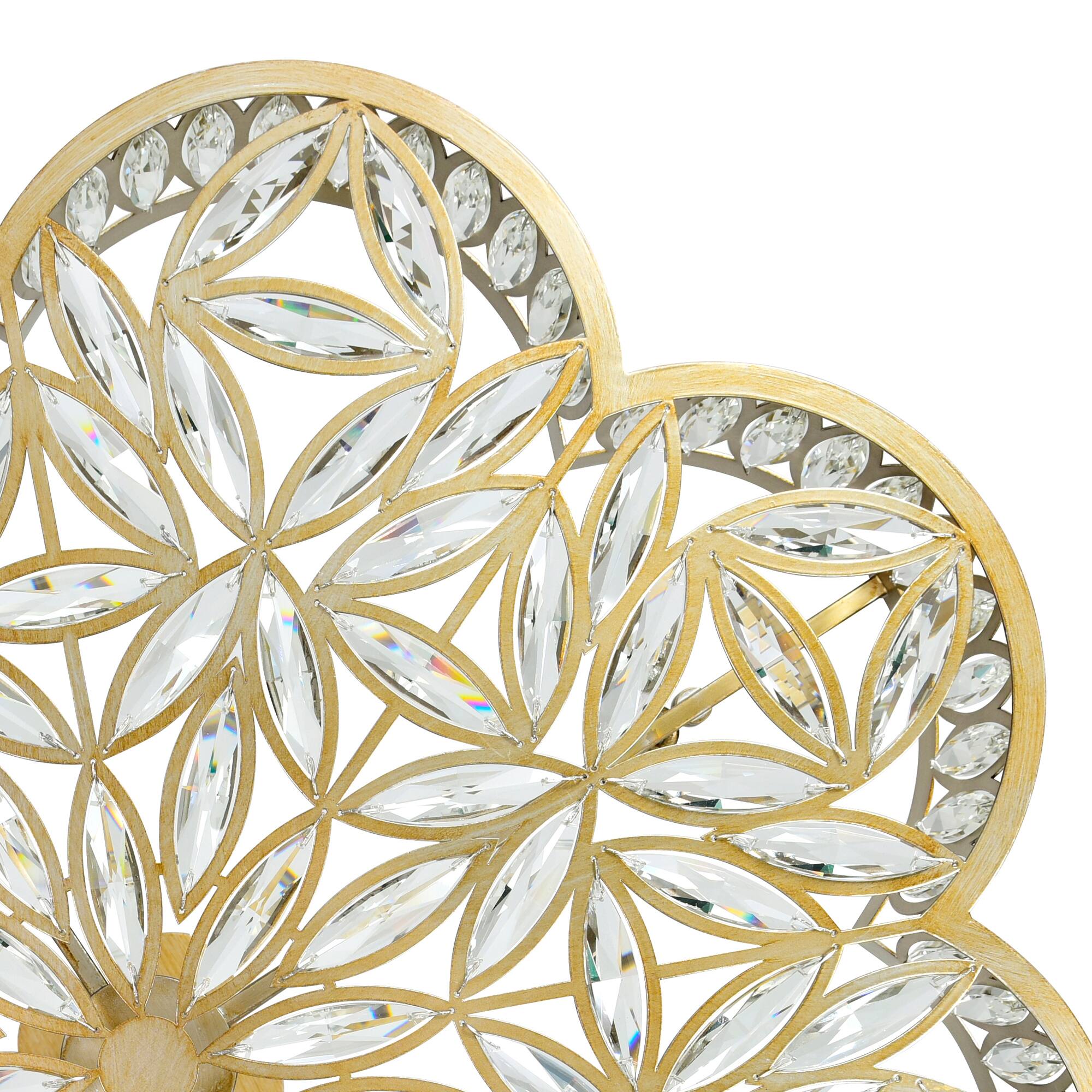 Back. CWI Lighting - Nova 6 Light Chandelier With Champagne Finish - Champagne.