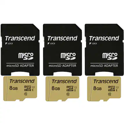 Transcend LOCK microSD ADAPTER
Transcend 8GB microSDHC U1 C10