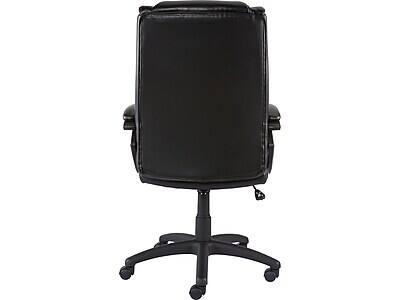 Alt View 1. Staples - Staples Kelburne Luxura Ergonomic Faux Leather Swivel Executive Chair, Black (58226-CC) - Black.