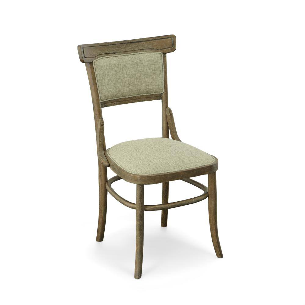 Alt View 1. Carolina Chair & Table - Diana Dining Chair - Set of 2 - Vintage Walnut - Peppered Upholstery - Brown.