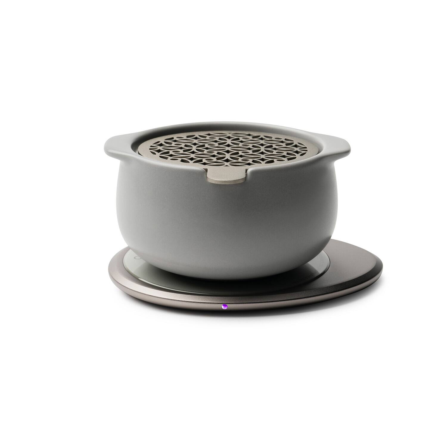 Front. OHOM - Jun Self-heating Diffuser Set - Grey.
