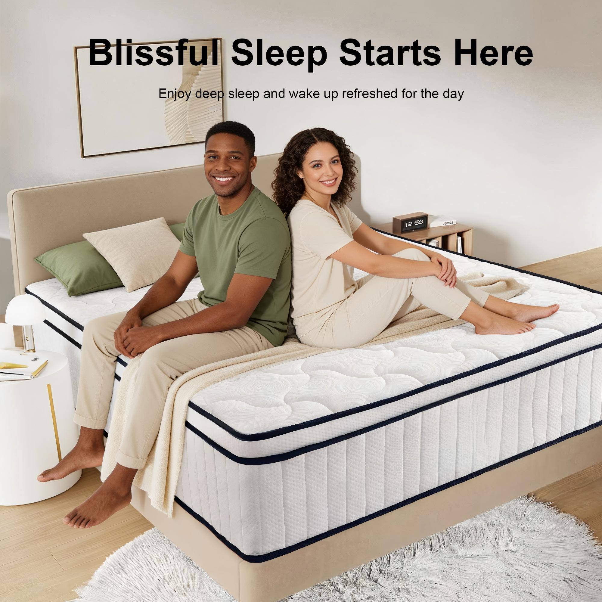 Blissful Sleep Starts Here  
Enjoy deep sleep and wake up refreshed for the day