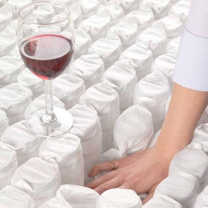 Alt View 2. Glintex - 14.5" Full Memory Foam Mattress, Two-Sided Pillow Top Design, Soft Comfort, Pressure Relief - White/gray.