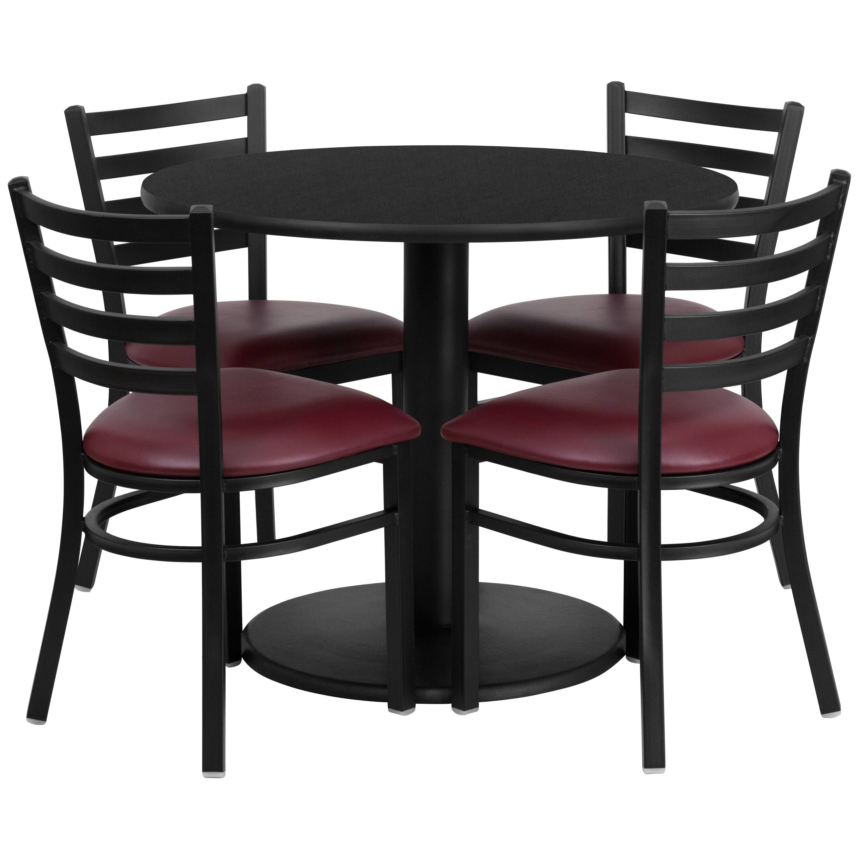 Black Top/Burgundy Vinyl Seat