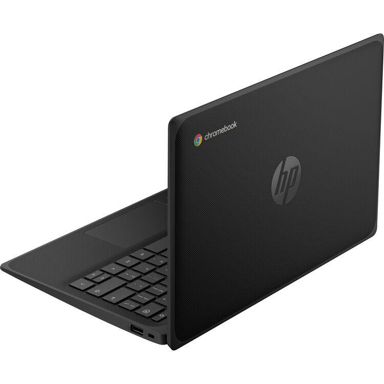 Alt View 4. HP - Fortis G1m Chromebook 11” Touch MediaTek Kompanio 520 2.05 GHz 8GB 64GB eMMc ARM Mali-G52 MP2 Chrome OS Laptop, Black - Black.