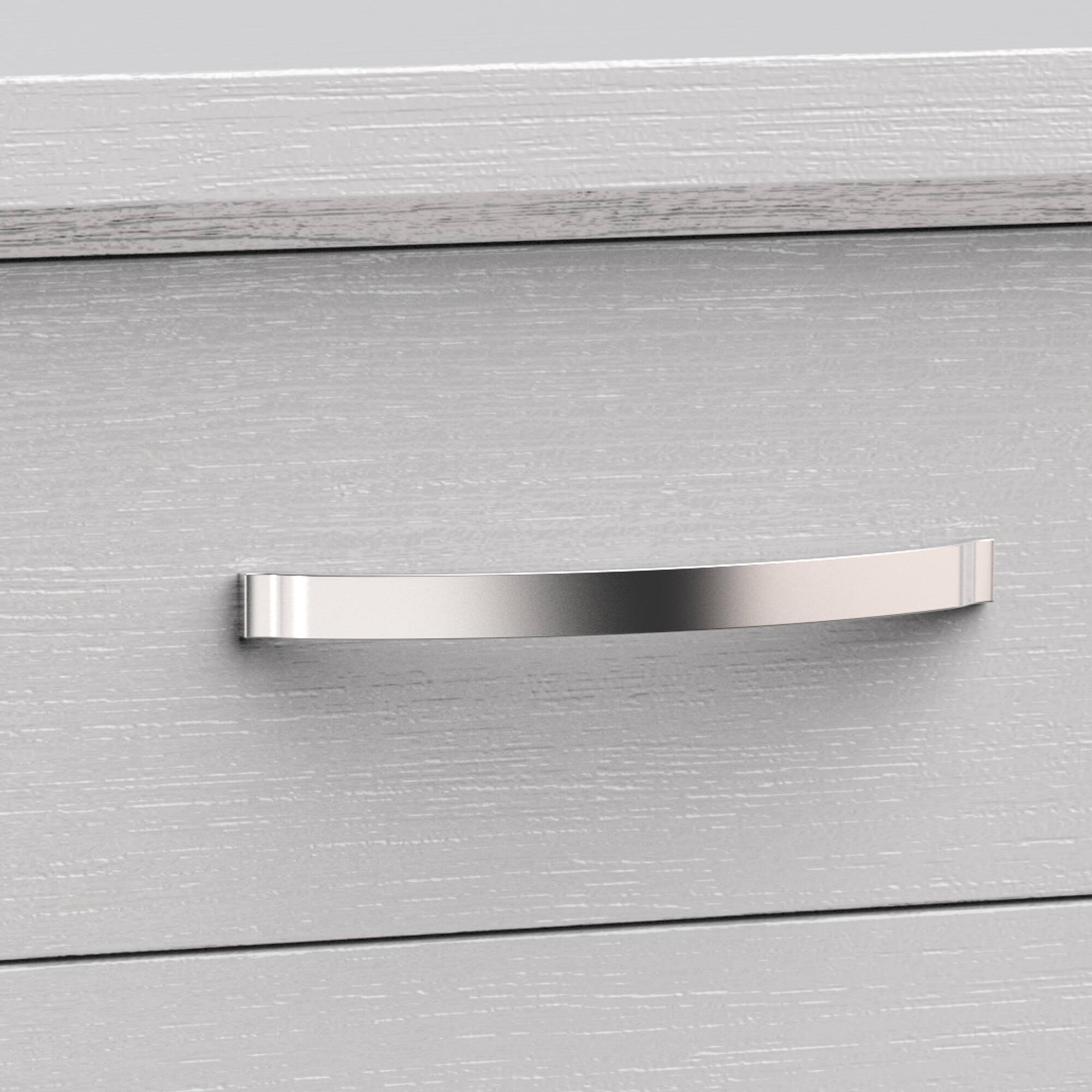 Alt View 2. Vaczon - Modern Nightstand with Two-Tone Design and Wooden Legs, Bedroom Side Table - White.