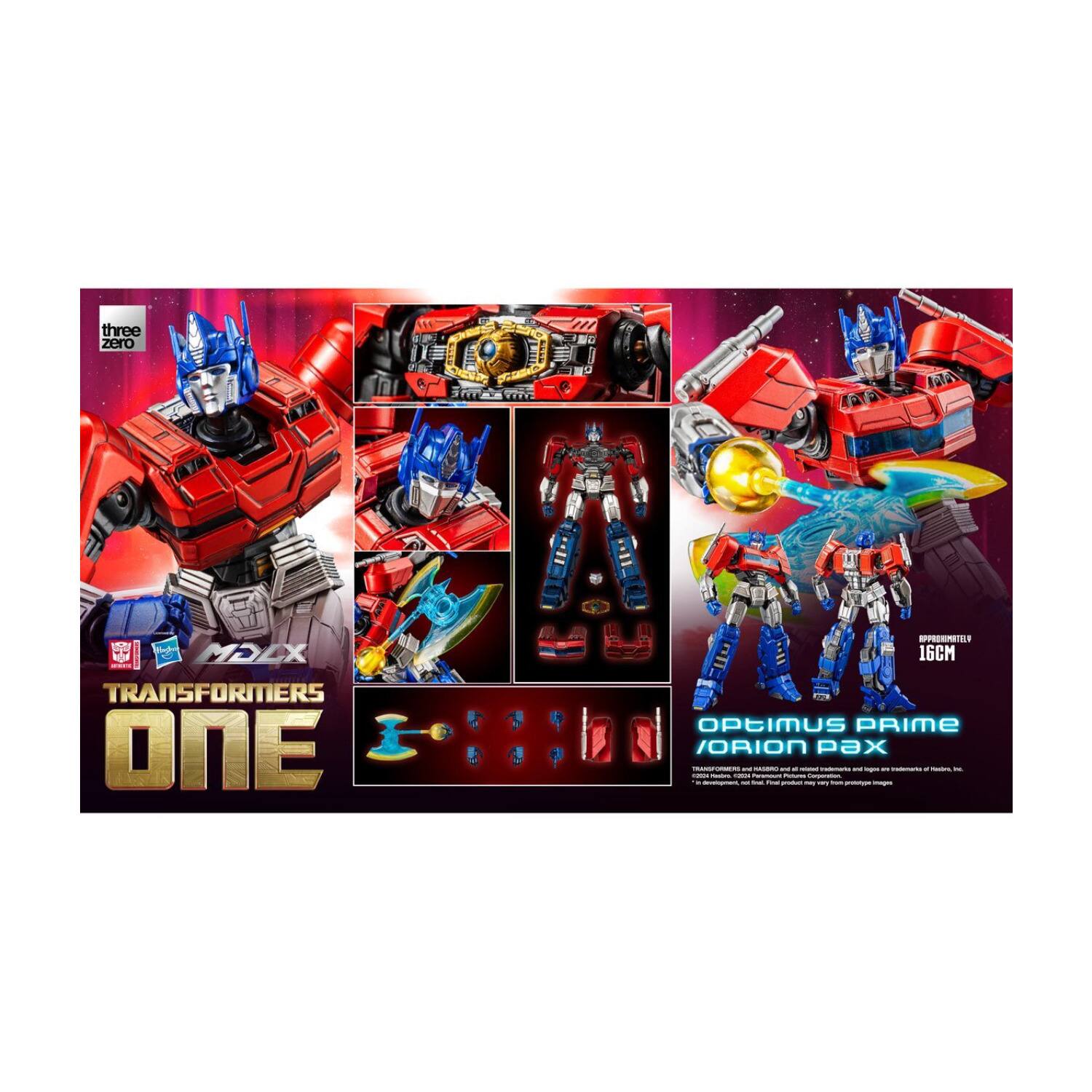 three zero 16 F XIGM P X - I TRANSFORMERS ONE nPPRSMITI 16CM OPTIMUS PRIME ORION PAX
