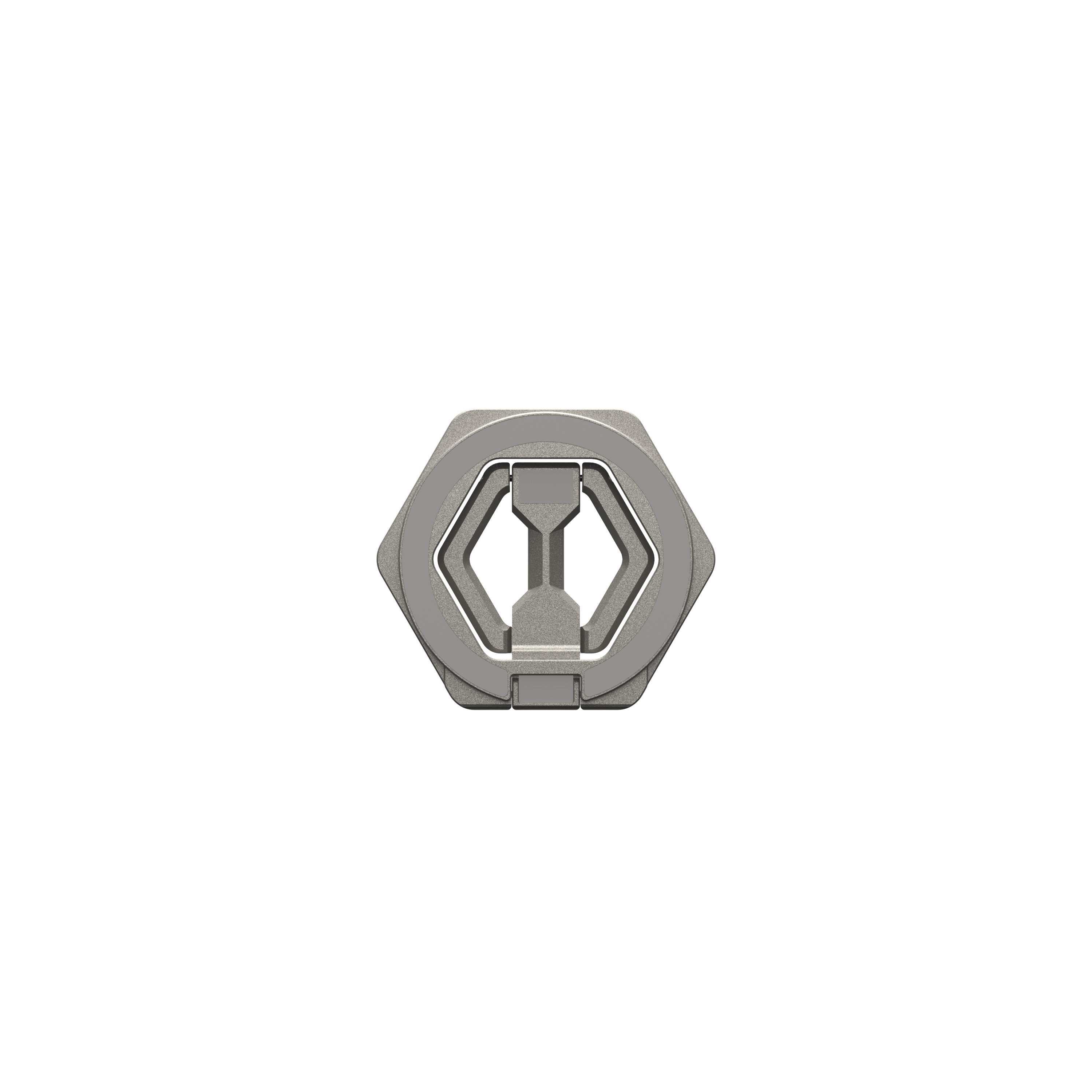 Alt View 21. UAG - Magnetic Phone Ring Stand, Universal MagSafe Phone Grip & Stand, Ultra-Strong Magnetic Hold, Premium Zinc, Sturdy - Titanium.