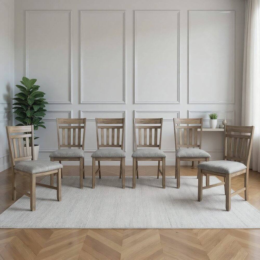 Alt View 3. New Classic Furniture - Harrisburg Wood Dining Chair in Walnut (Set of 6) - Walnut.