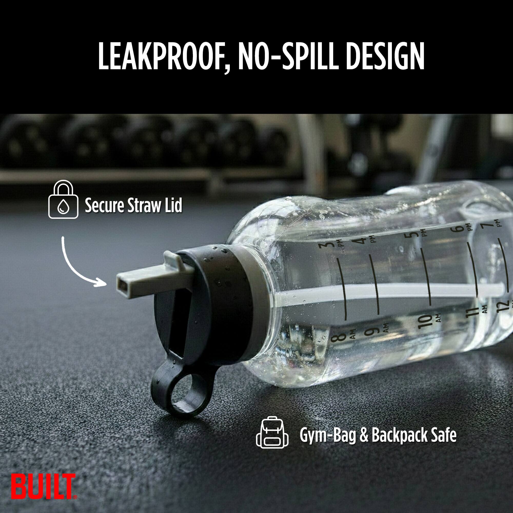 LEAKPROOF, NO-SPILL DESIGN

Secure Straw Lid

Gym-Bag & Backpack Safe

BUILT