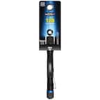 The corrected text is: "UMERO LIFETIME MAGNET POLICE SECURITY FAS-S 120 LUMENS 2AAA BATTERIES INCLUDED TRY INSPECTOR SECURITY POCKET."