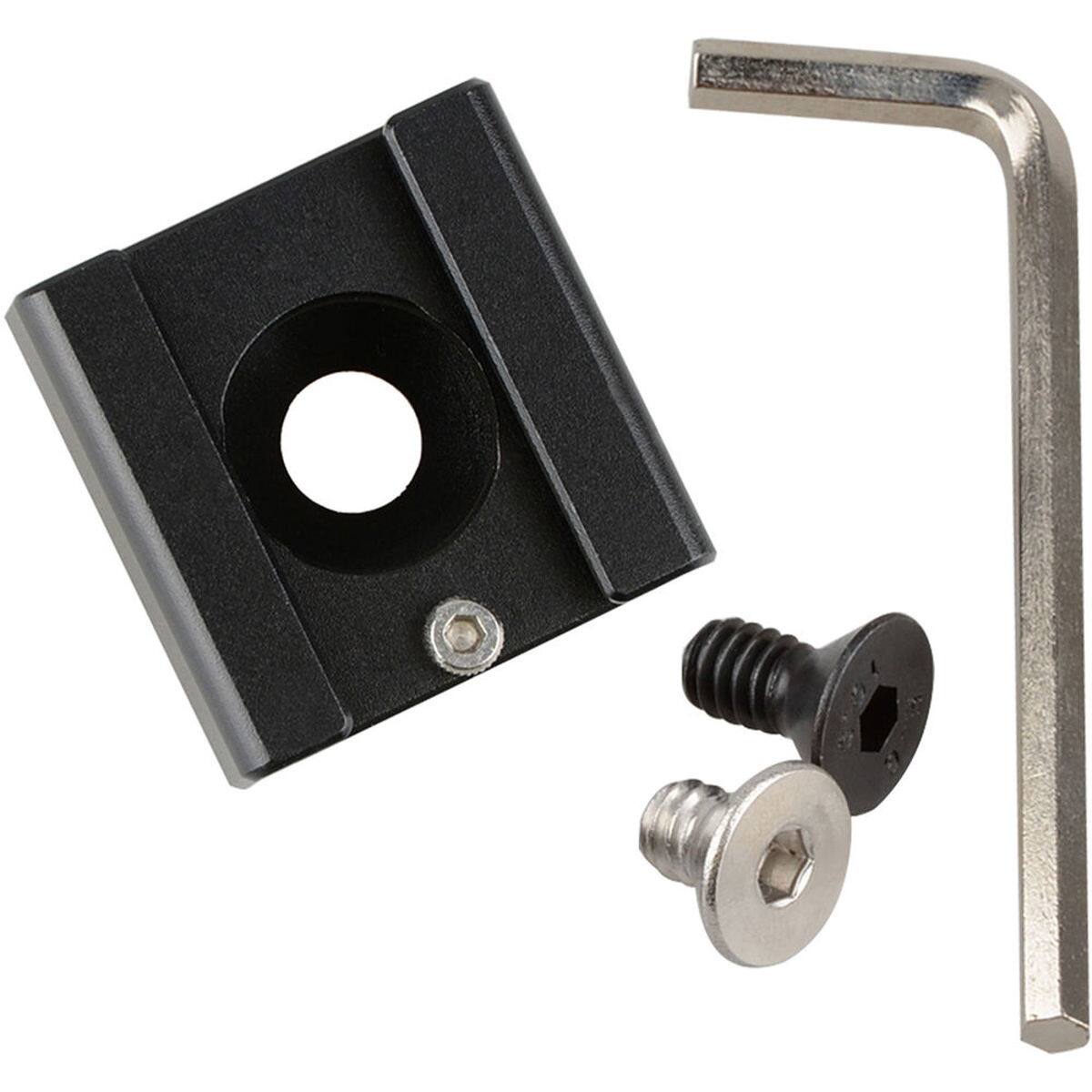 Alt View 1. CAMVATE - CAMVATE 1/4"-20 Mount to Shoe Adapter for Flash Light DSLR Rig, Blackmagic, Cinema Camera, Cage, Black.