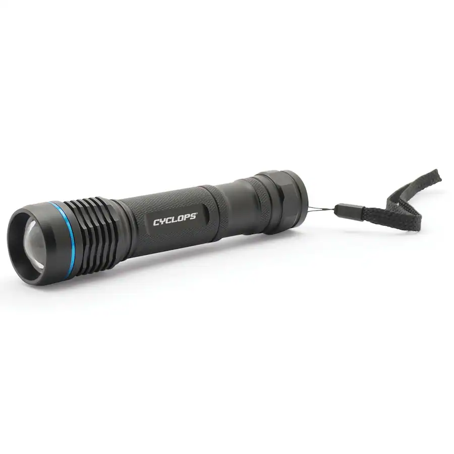 Front Flashlight Cyclops 700 Lumen Steropes Rechargeable Aluminum LED Flashlight CYC ...