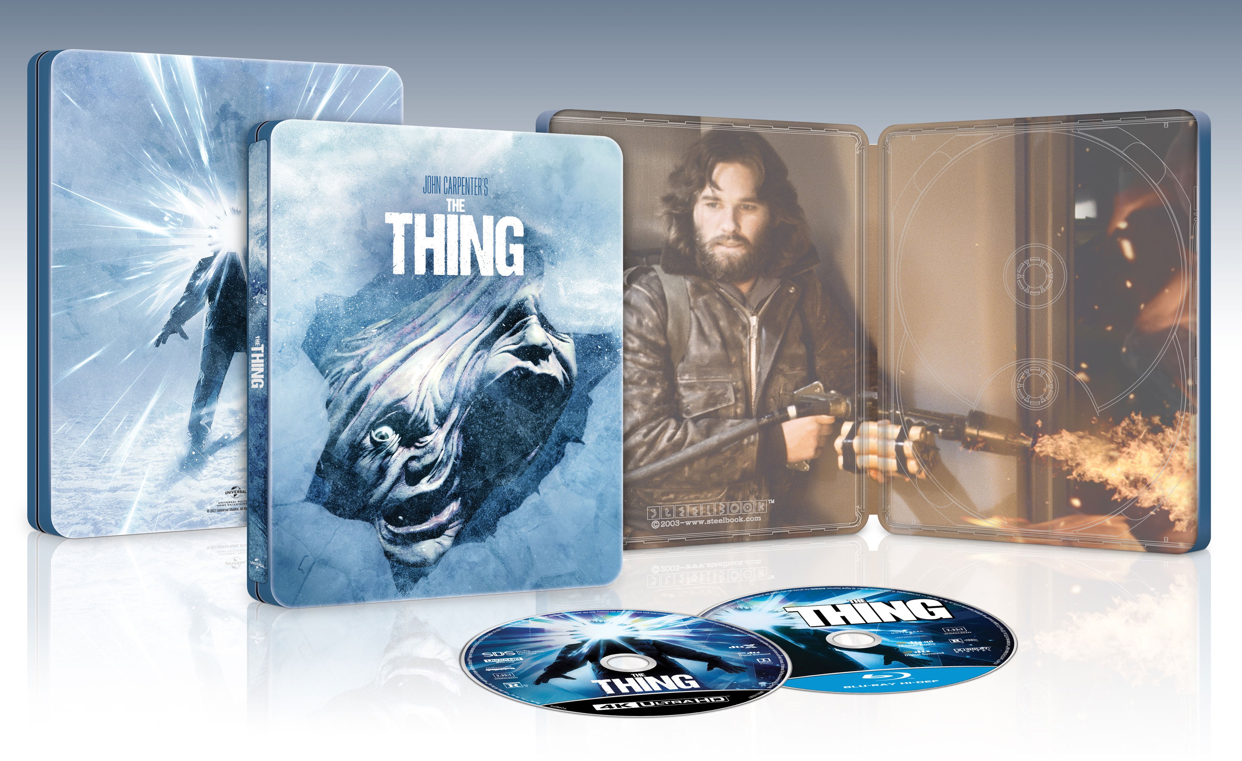 The Thing [SteelBook] [4K Ultra HD Blu-ray/Blu-ray] [Only @ Best Buy]  [1982] - Best Buy