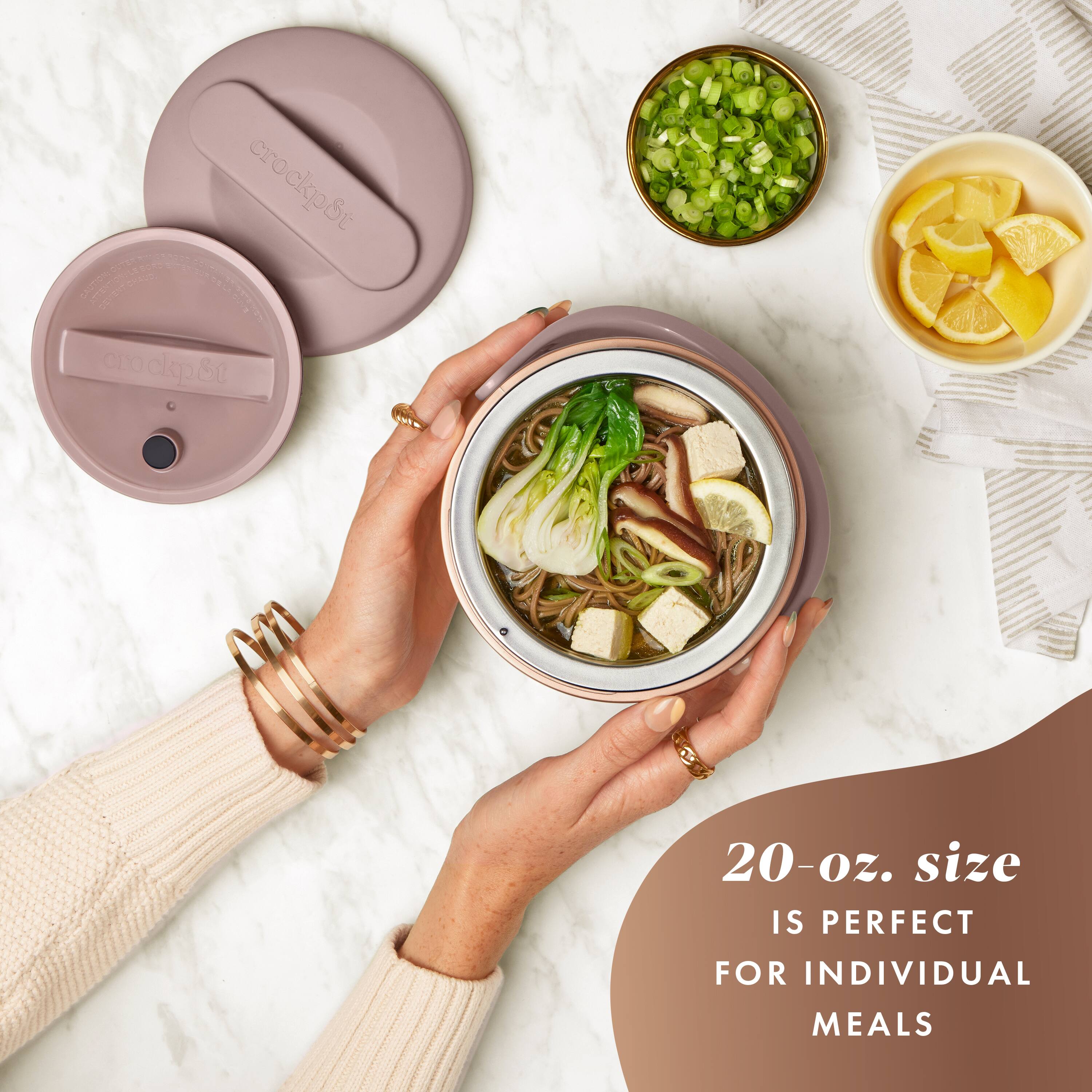 crockpt, 20-oz. size is perfect for individual meals