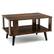 Alt View 17. Costway - Coffee Table Retro Mid-Century Coffee Table W/Storage Open Shelf Living Room - Rustic Brown, Black.
