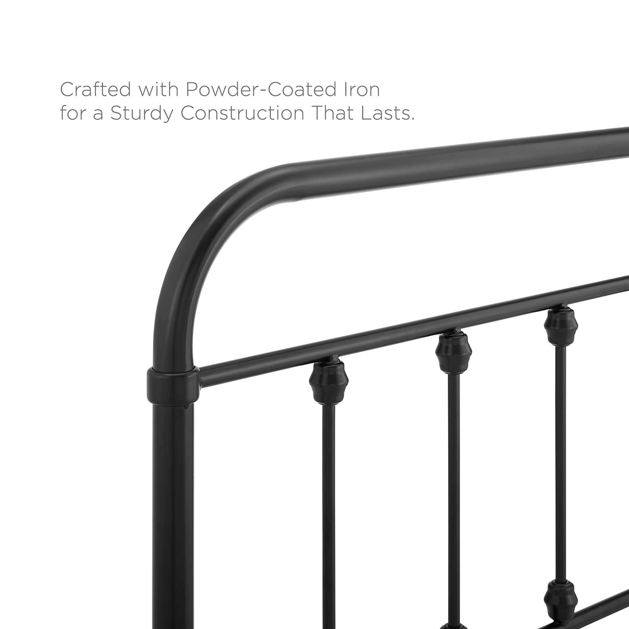 Crafted with Powder-Coated Iron for a Sturdy Construction That Lasts.