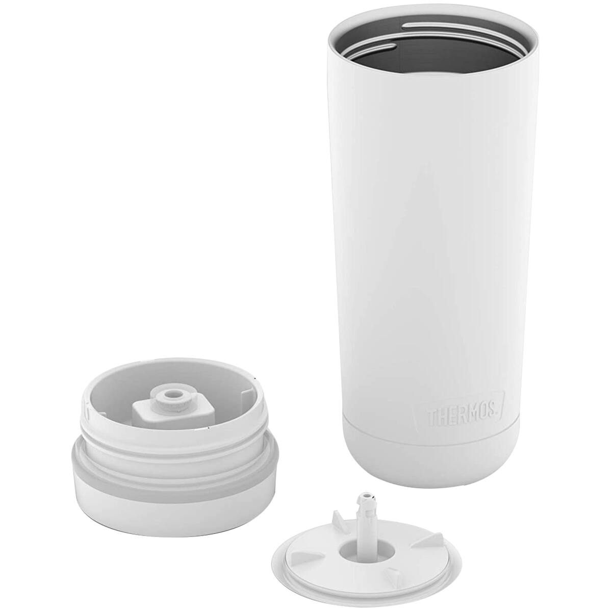 Alt View 2. Thermos - Thermos 18 oz. Alta Collection Stainless Steel Tumbler - Sleet White - White.