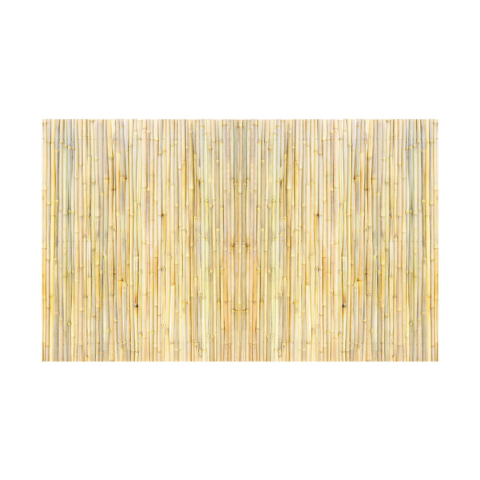 Alt View 5. VEVOR - Natural Rolled Bamboo Fence, Eco-Friendly Bamboo Privacy Fence 4 ft H x 8 ft L x 0.75 inD, Decorative Bamboo Privacy - Natural Wood.