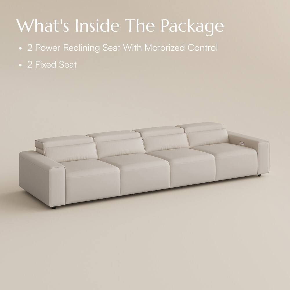 What's Inside The Package
- 2 Power Reclining Seat With Motorized Control
- 2 Fixed Seat