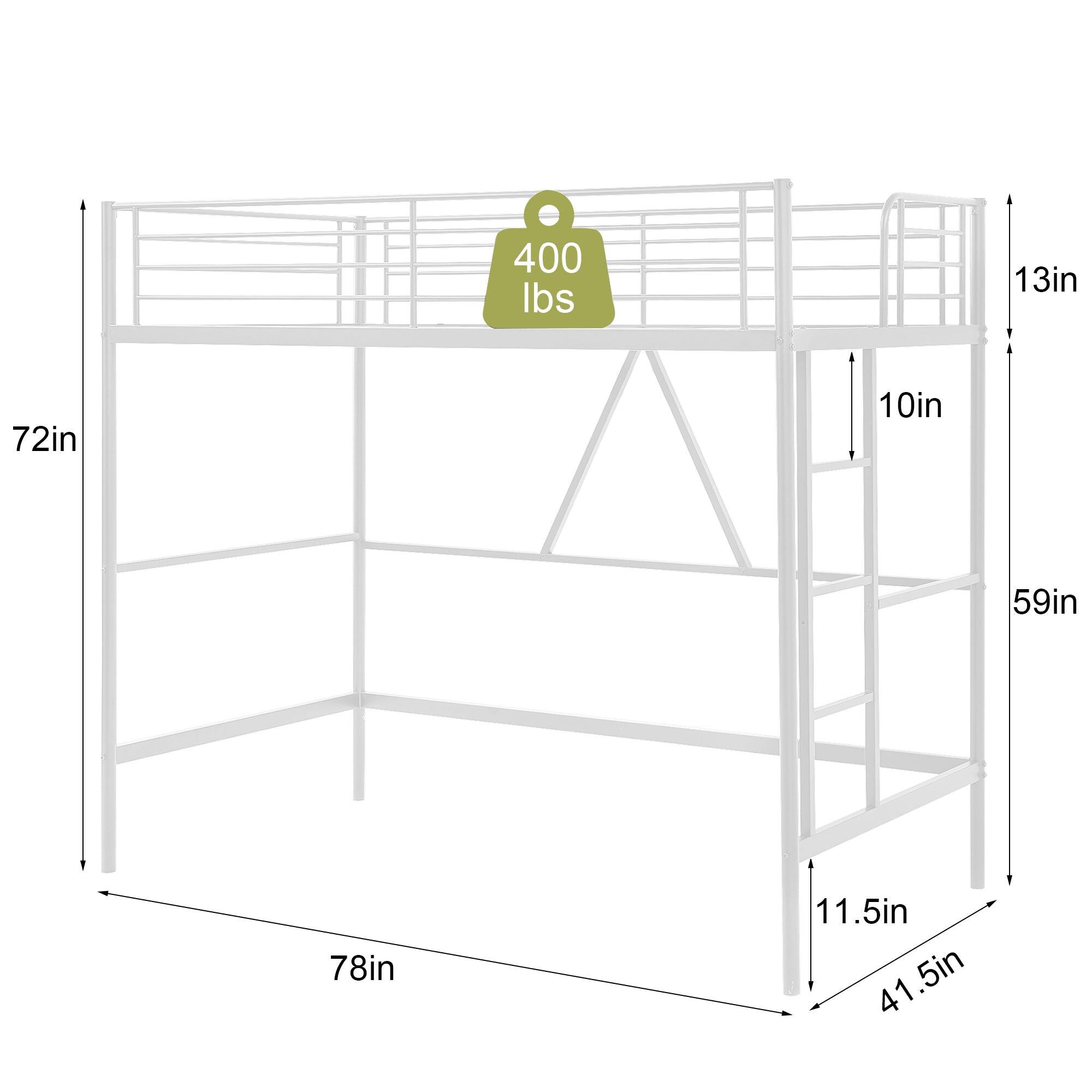 400 lbs  
13in  
72in  
10in  
59in  
78in  
11.5in  
41.5in