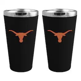 The Memory Company - Texas Longhorns Team Color 2-Pack 16oz. Pint Glass Set - Multicolor